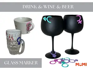 DRINK & WINE & BEER GLASS MARKER