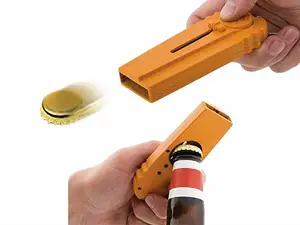 Beer cap launcher