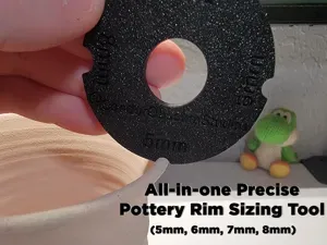Pottery Rim Sizing Tool - 5mm/6mm/7mm/8mm