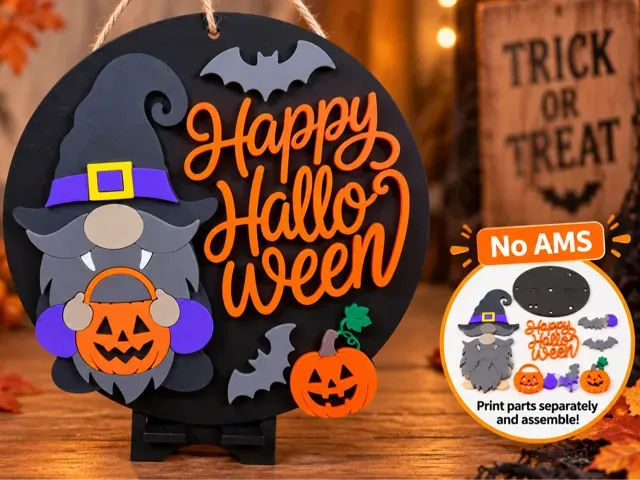 Happy Halloween – mehrfarbige Halloween-Deko