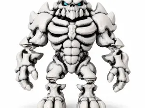 Mr big skelly monster articulated flexi