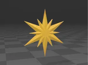 Christmas Star 3D Model - star of Bethlehem