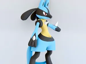 Lucario Pokemon Model; No AMS Needed - Split