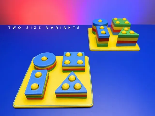 Montessori Shape Stacking Toy – Sorting Board 4 pc — Фото 6 из 6