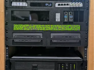 Rack mounted LED matrix 8x96 - WOPR Style