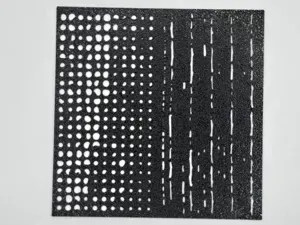 Abstract Halftone Fade and Distressed Line Stencil