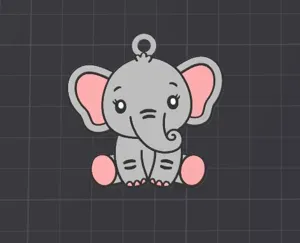 elephant keychain /necklace charm(free commercial)