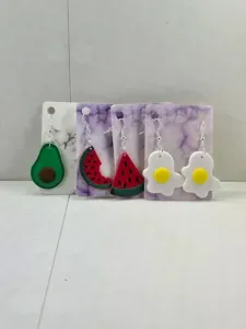 Food earrings part 1 - Layered no AMS
