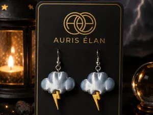 Kaminari Kumo 雷雲 THunder Cloud Earrings