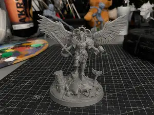 The Prince 40k with sword and wings, blood angels