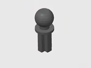 Axle with Ball (2736 / 3985)