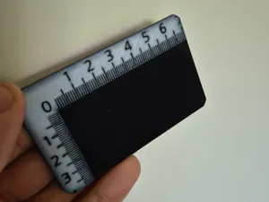 Measuring card (credit card size)