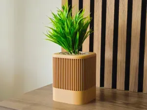 Japandi Planter | Hidden Drip Tray