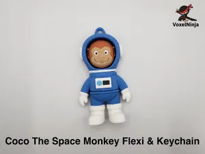 Coco The Space Monkey Flexi & Keychain