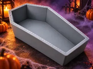 Spooky Open Coffin Tray Candy Bowl