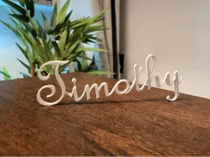 3D Printable Name Display (Timothy)