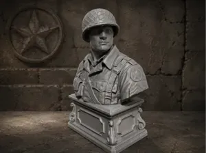 WWII American Soldier Bust