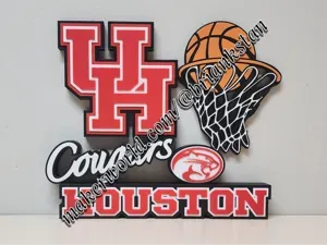 Houston Cougars Basketball Desk or Wall Display