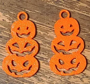3 Hanging Jack-o-Lanterns
