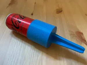 Beach drink holder for Coca-Cola or other drinks