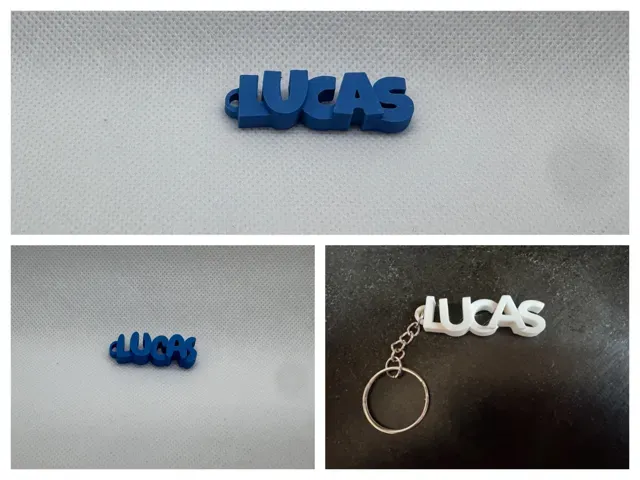 Porte clés personnalisé avec le prénom LUCAS