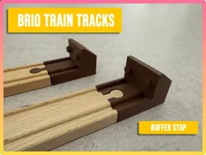Buffer Stop compatible with Brio, Ikea, Hape