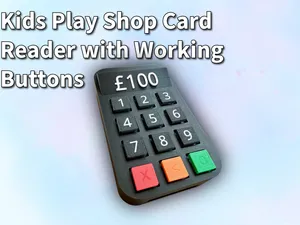 Kids Play Shop Card Reader with Working Buttons
