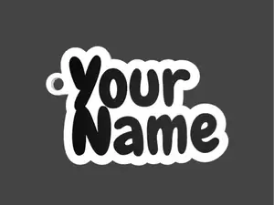 Custom Keychain Name Generator - Chewy font