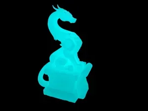 Glow Dark Dragon Figurine 3D Luminous Fantasy