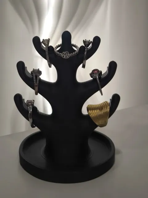 12 cm Tall Jewelry Tree Holder 6 Branches + Tray — Фото 2 из 4