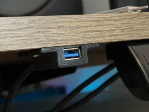 Customizable Under-Desk USB Holder