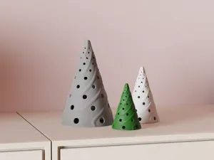 LED Tealight shade. Christmas Tree LED Candle Hold