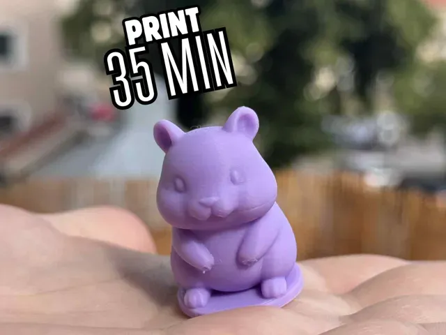 Adorable Hamster Figurine – 35 Min Print