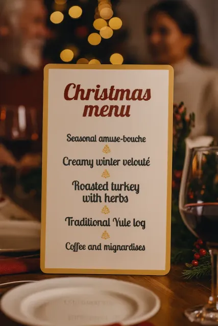 Party Table Menu — Christmas , Wedding , Birthday — Фото 2 из 8