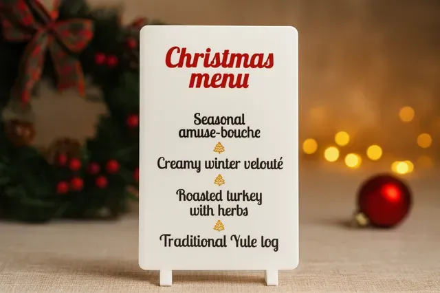 Party Table Menu — Christmas , Wedding , Birthday — Фото 7 из 8