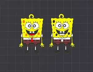 spongebob keychain (free for commercial use)