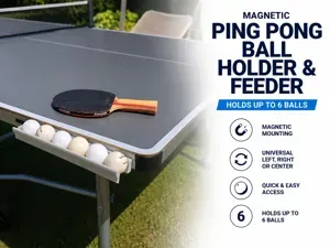 Magnetic Ping Pong Ball Holder & Feeder (6 Balls)