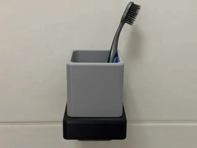 Wall Mounted Toothbrush Holder with Removable Cup — Фото 2 из 9