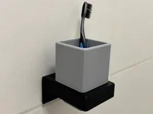 Wall Mounted Toothbrush Holder with Removable Cup