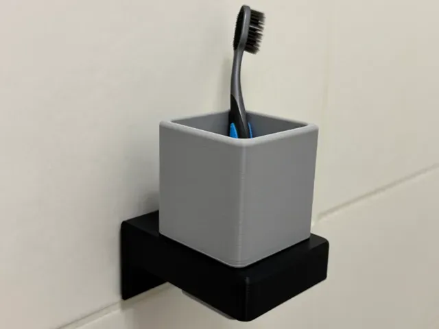 Wall Mounted Toothbrush Holder with Removable Cup
