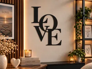 Cadre – LOVE | Élégance Minimaliste