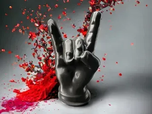 Modern home decoration - Horns with hand
