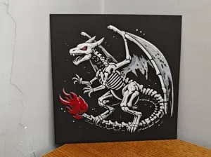 Hueforge Charizard skeleton