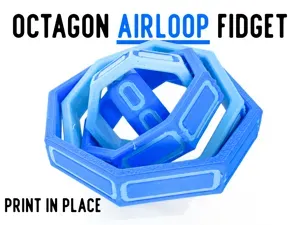 Octagon Airloop Fidget – Print in Place