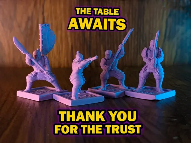 Samurai 4 Pack - Supportless 28mm Minis — Фото 7 из 7