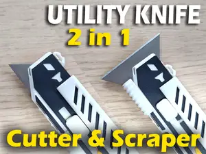 Utility Knife with Scraper Mode