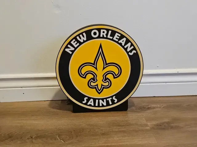 New Orleans Saints LED Lightbox Sign — Фото 2 из 3