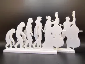 Human Evolution – Classical Double Bass Player