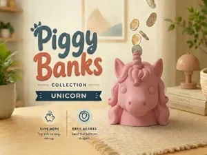 Unicorn Piggy Banks Collection