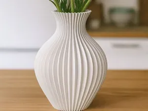 Elegante 3D-Blumenvase – Modernes Design